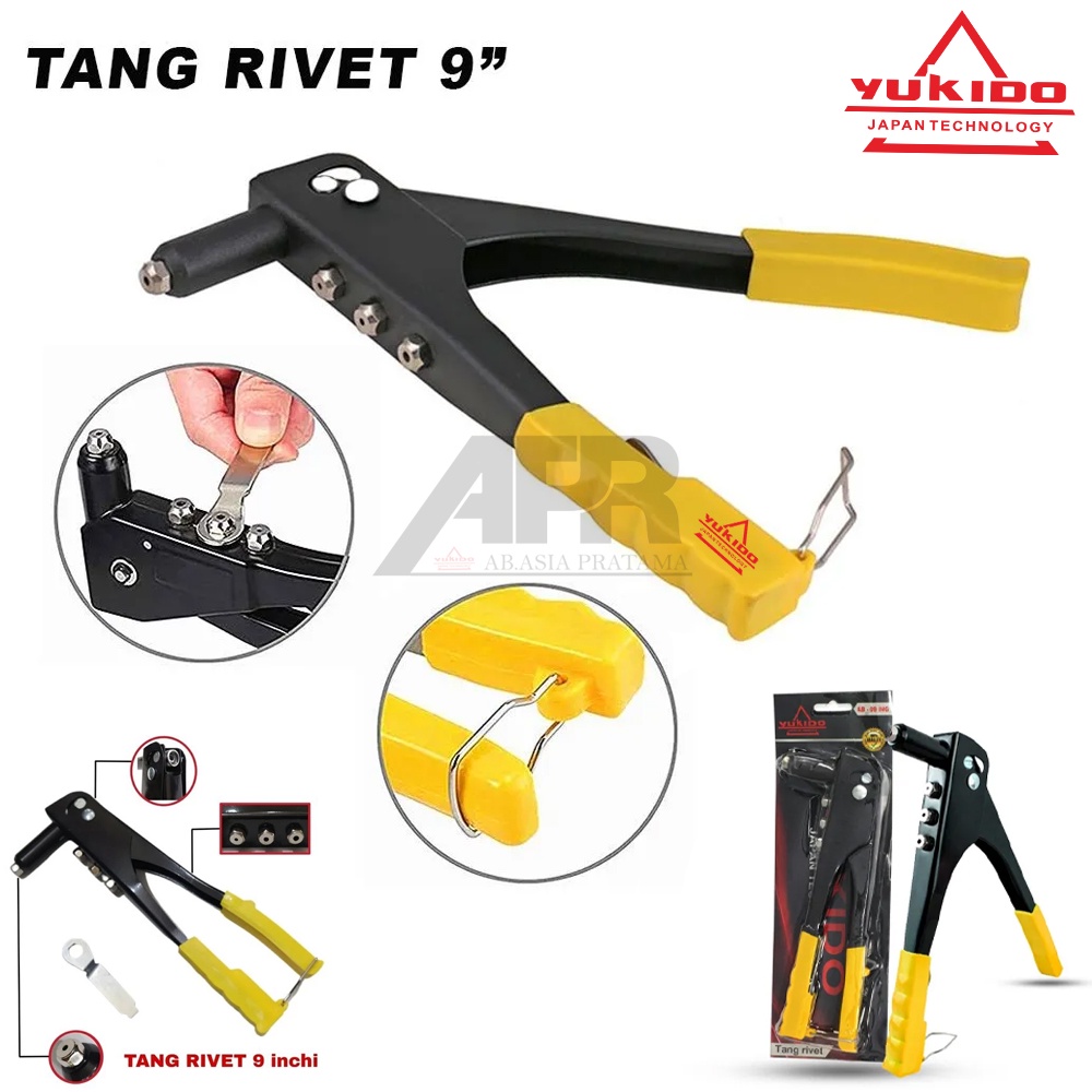 BEST YUKIDO JAPAN Tang Ripet - Hand Rivet 2.4 - 4.8 mm - Tembakan Paku