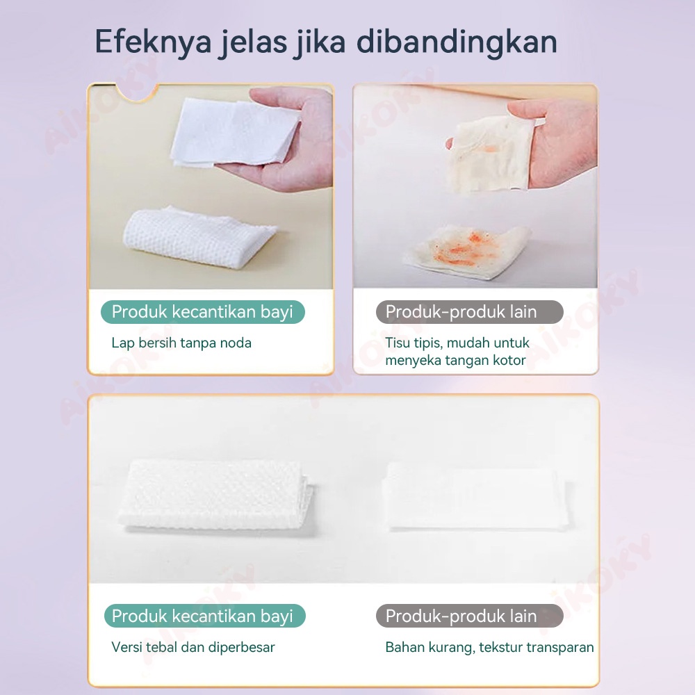 AIKOKY 8PCS/Set Tisu Basah Mini / Portable Wet Wipes