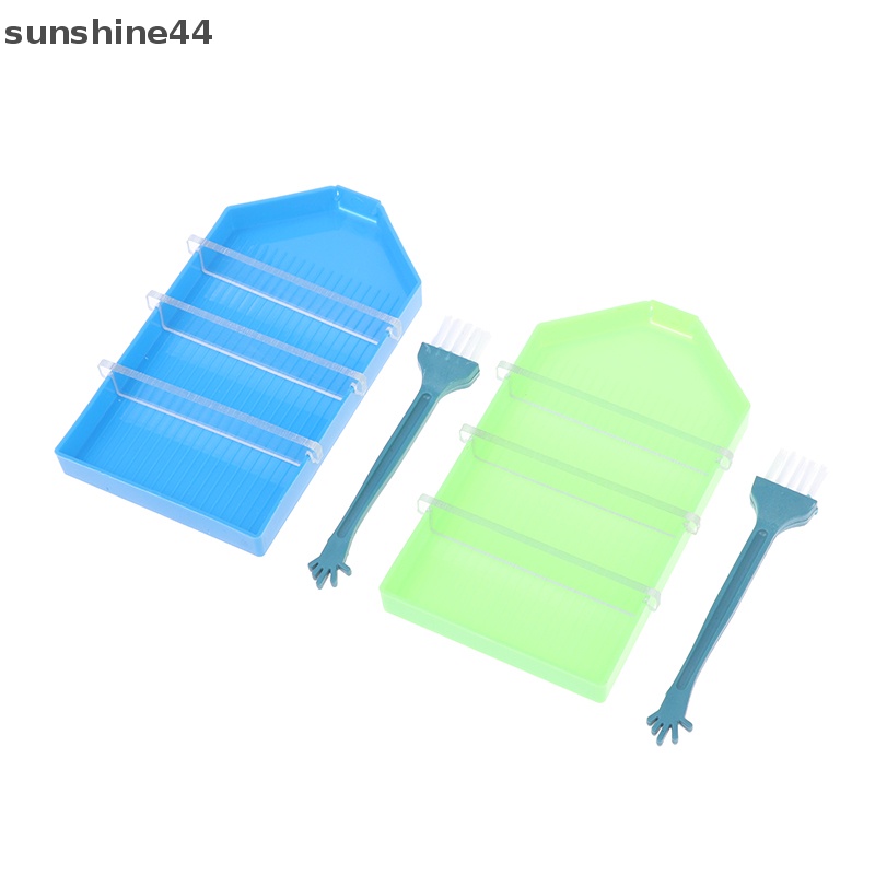 Sunshine 1Pc Bor Titik Persegi Kapasitas Besar Diamond Paing Tray Plate Dengan Divider ID