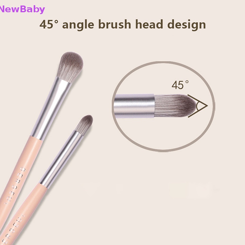 Newbaby 1PC Sikat Pewarna Mata Dua Ujung Noda Detail Highlight Brush Alat Makeup ID