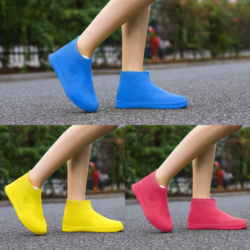 MMM Cover Sepatu Karet Anti Air Hujan Waterproof Sarung Pelindung Sepatu Karet Silikon Silicone Funcover Shoes Boots Sendal Kaki Bisa Di Cuci Silikon Murah Import