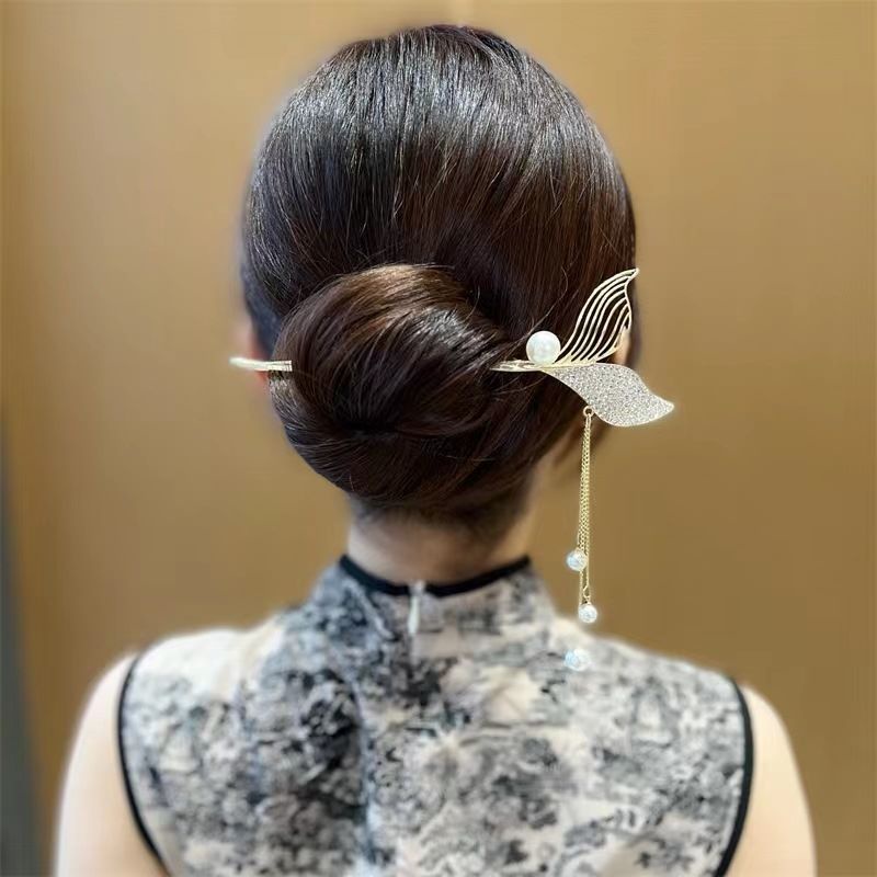 Sirkam Rambut Korea Fashion Wanita Elegan Mutiara Zirkon Motif Baru High Quality Impor