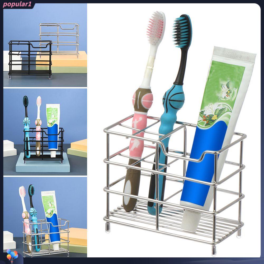 Populer Tempat Sikat Gigi Awet Tahan Karat Hemat Ruang Stainless Steel Kitchen Organizer Stand