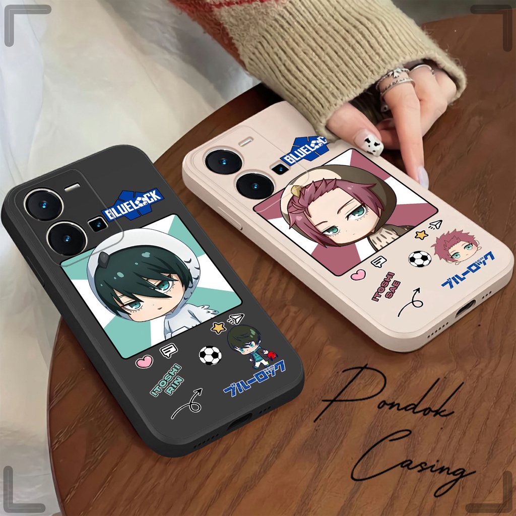 Case Blue Lock SM195 Infinix Smart 4 5 6 Hot 9 10 11 12 Play Note12 Casing HP Custom Softcase Animas