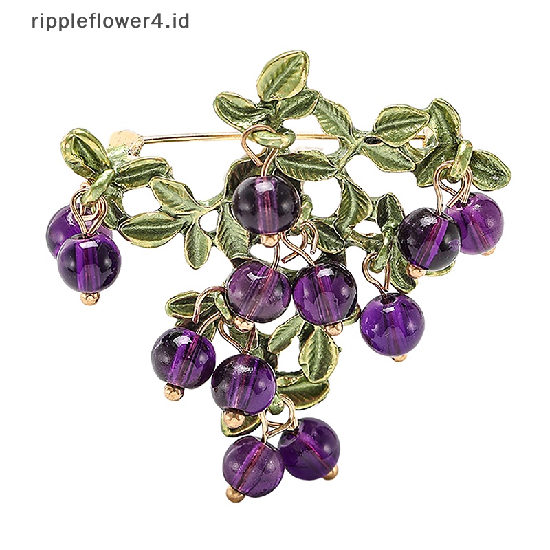 {rippleflower4.id} Indah Kreatif Cranberries Warna Bros Fashion Buah Paduan Bros Untuk Bridesmaid Pernikahan Wanita Aksesoris Pakaian~