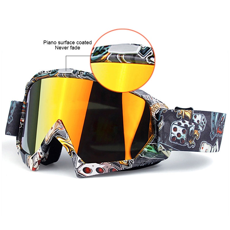 YGRETTE - GOGGLE SKI MOTO CROSS TRAIL KACAMATA HELM CROSS TRAIL GOGLE MTB