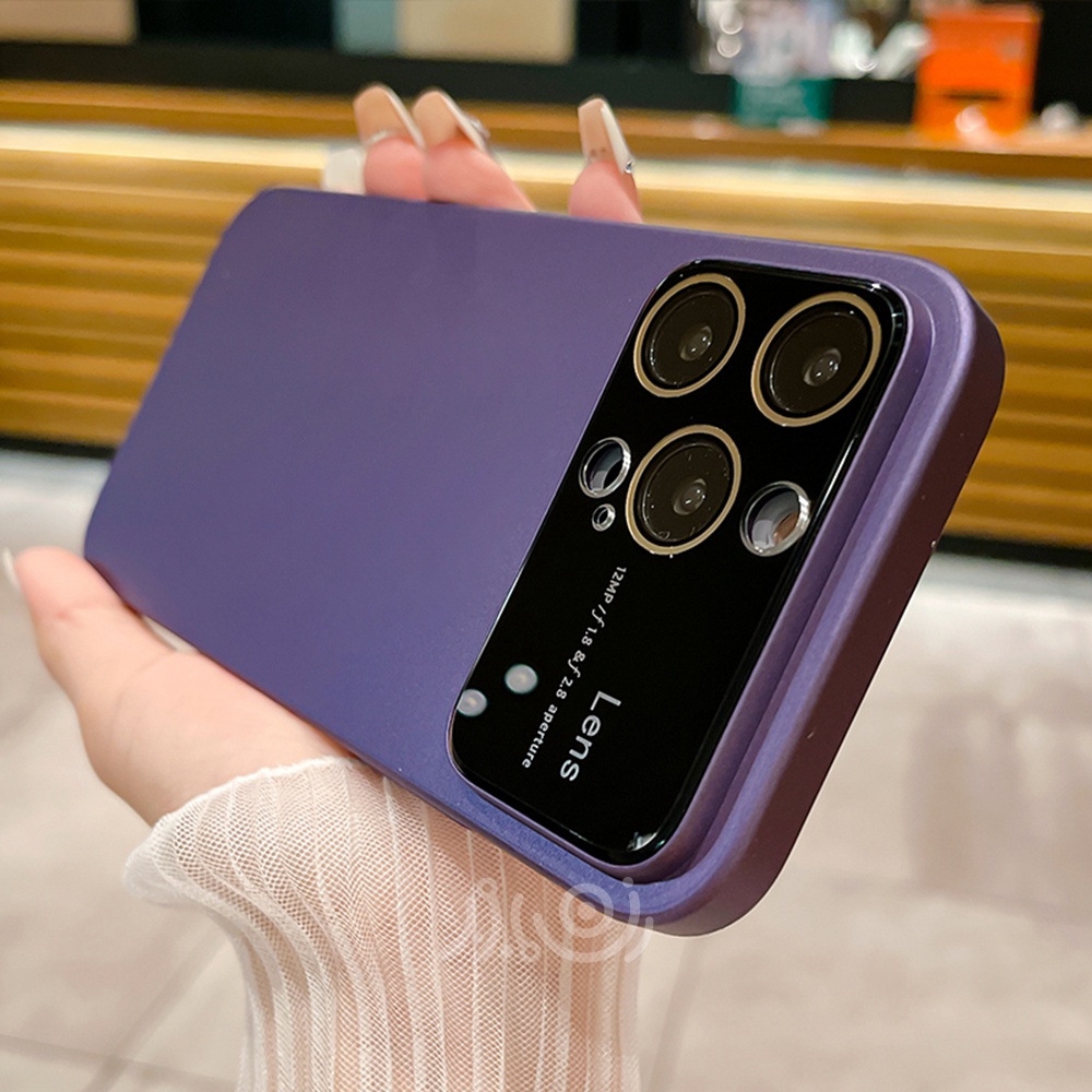 IPHONE Casing Ponsel Frosted Ultra Tipis Untuk Iphone11 12 13 14 Pro Max Case Iphone14 Plus Shockproof Casing Back Cover Dengan Pelindung Lensa