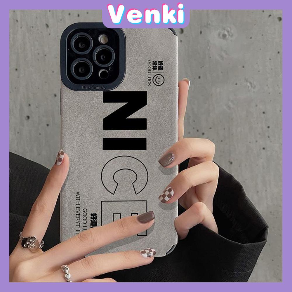 VENKI - Untuk iPhone 11 Case Kulit Dilaminasi Pupil Mata Suede Phone Case Soft Shockproof Airbag Case Pelindung Kamera Sederhana Bagus Kompatibel dengan iPhone 14 13 Pro max 12 xr xs 7 8