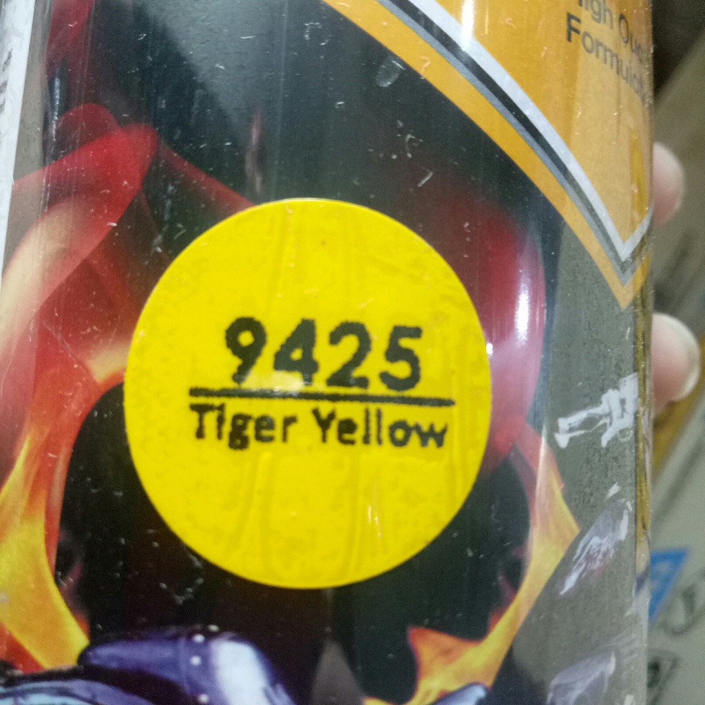 pilok pilox diton premium tiger yellow 9425 400cc kuning terang kuning glossy cat semprot diton premium