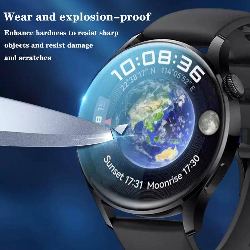 Lembut Tempered Glass Untuk Huawei Watch 4 Pro 46mm 48mm Bening Film Pelindung Untuk Huawei Watch4 Watch4Pro Shell Anti blue light Pelindung Layar Aksesoris
