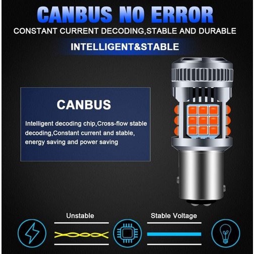 Lampu LED 1157 36 SMD bayonet bay15d Rem stop lamp mobil motor super bright TERANG