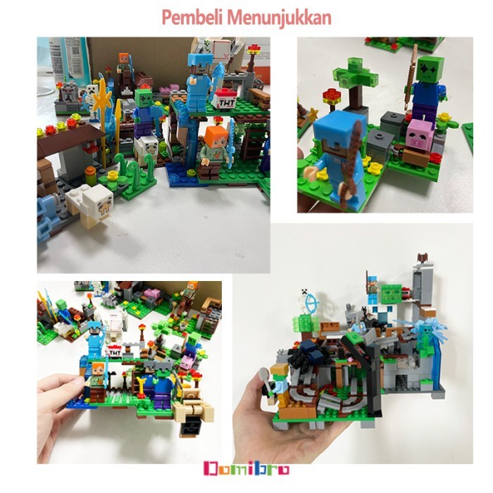 Mainan Block Edukasi Mainan Anak Bricks Minecraft Block Mainan - Tree House