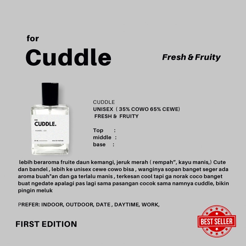 Hambel parfum-For Cuddle  - BUY 1 GET 1 FREE