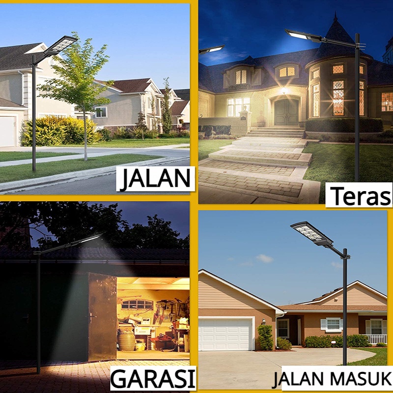 【COD】Lampu Jalan Solar Cell Solar Panel Waterproof IP65/Lampu Tenaga Matahari/Tenaga Surya Lampu Jalan/Lampu Solar Cell Lampu Outdoor 1000W