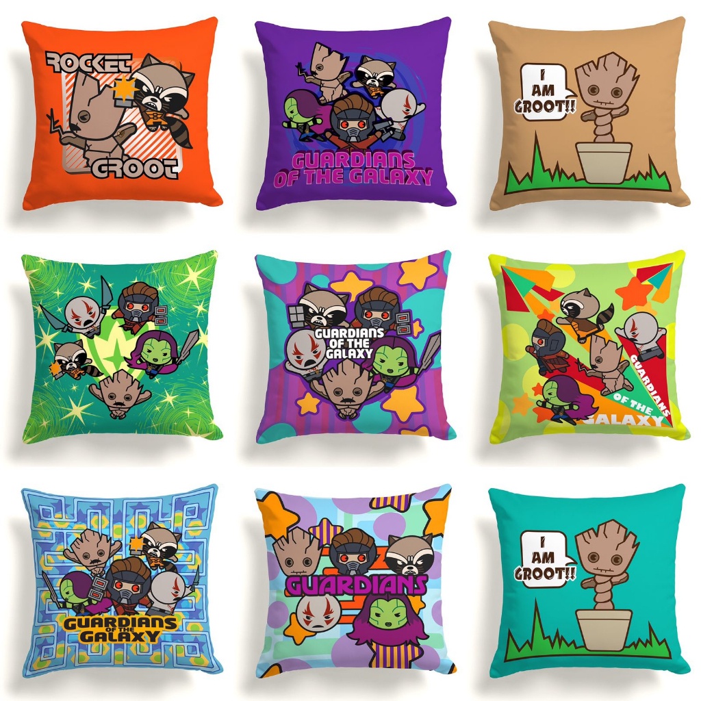 Bantal Sofa Print Motif Superhero Guardian Galaxy 40x40 cm