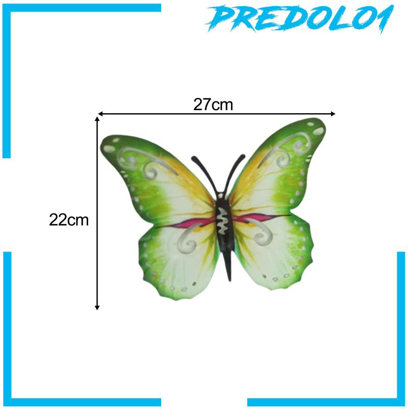 [Predolo1] Butterfly Metal Wall Art Decors Background Farmhouse Patung Dinding Gantung