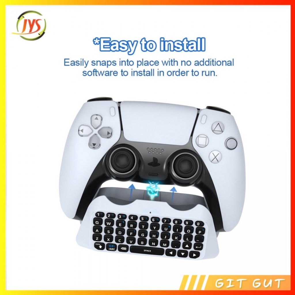 Wireless Bluetooth Keyboard for Controller Stick Stik PS5 Dualsense