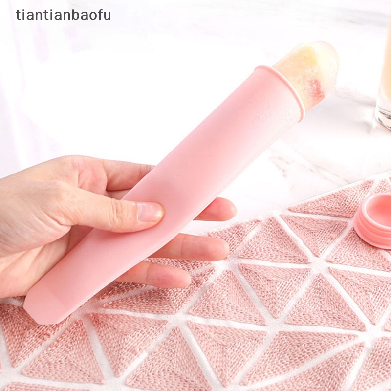 [tiantianbaofu] 1pc Cetakan Es Blok Silikon/ Cetakan Es Krim/ Icy Pole Jelly Popsicle Maker Butik
