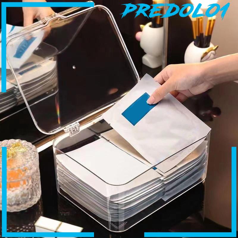 [Predolo1] Kotak Penyimpanan Bening Organizer Untuk Kamar Mandi, Ruang Kerajinan Tahan Lama Tempat Serba Serbi
