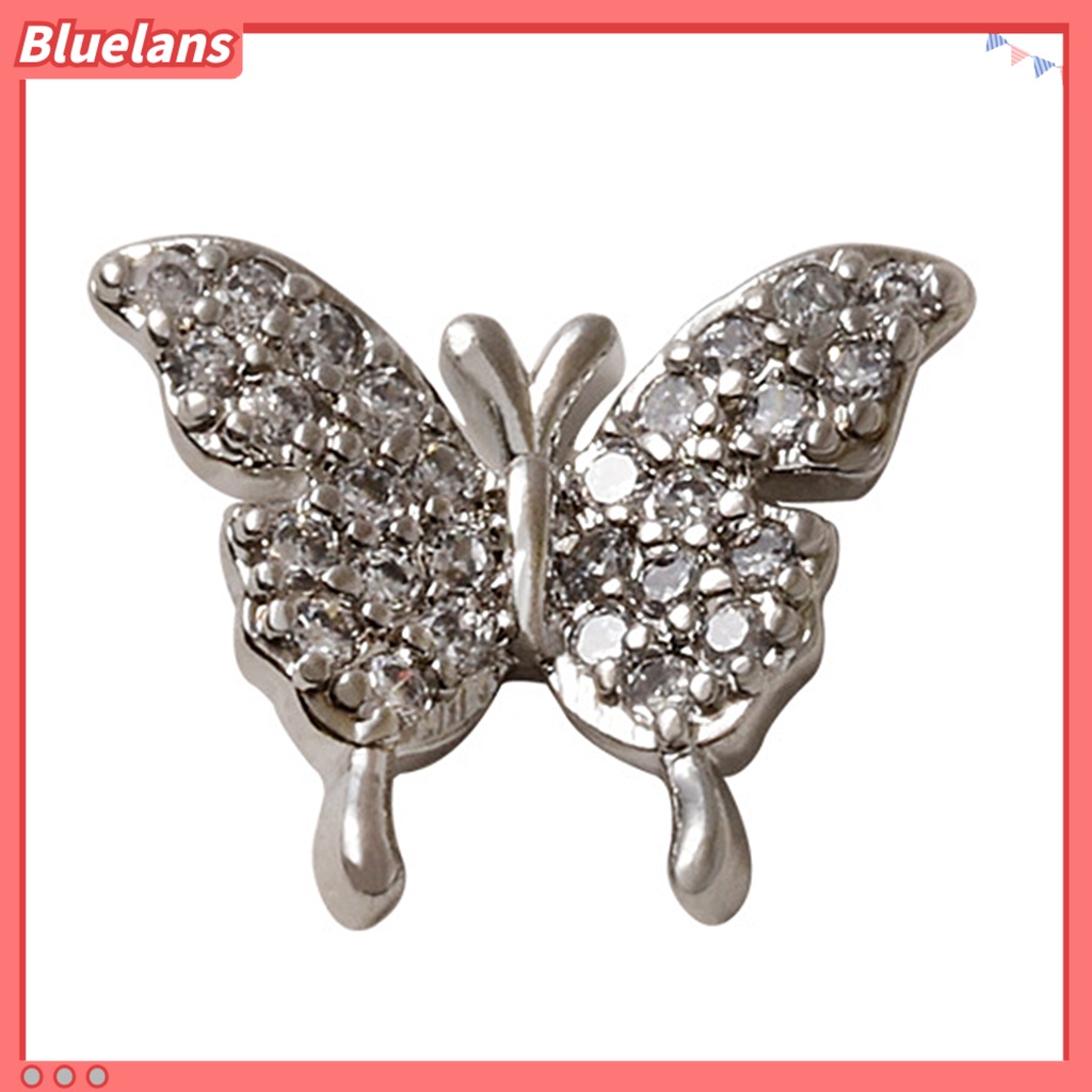 [BLM] Hiasan Kuku Kupu-Kupu Hias Tahan Jatuh DIY Nail Art Zircon Mewah Halus Manicure Butterfly Charms Perlengkapan Kuku