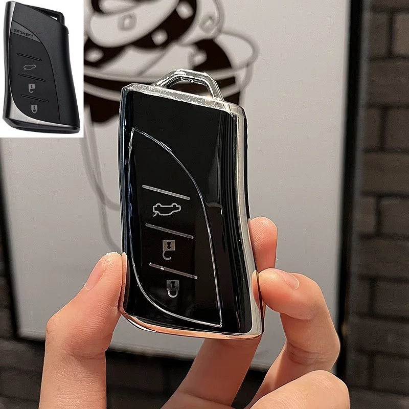 Soft TPU Mobil Remote Flip Key Fob Case Cover Shell Untuk Lexus NX GS RX IS ES GX LX Rc200 250 350 LS 450H 300H