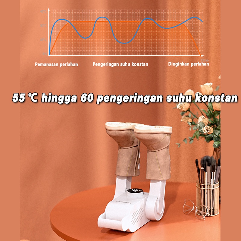 Alat Pengering Sepatu Elektrik Shoe Dryer 200W 220V Penghilang Bau Sepatu Pria Wanita Alat Pengering sepatu elektrik Enghilang bau instan Elektrik Perawatan Pemanas Pemanas Cuci Heater