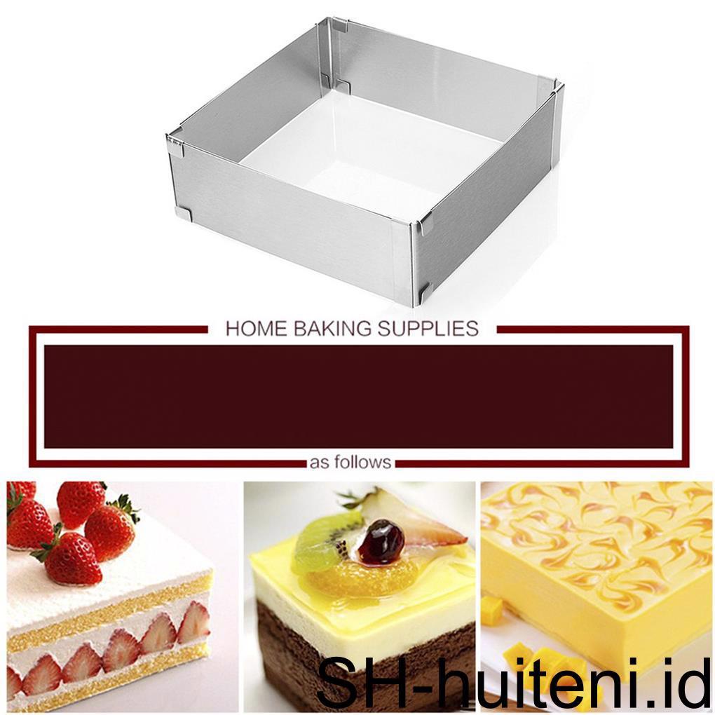 Cetakan Kue Rumah Tangga Sederhana Membentuk Cetakan Kue Kering Membuat Aksesoris Stainless Steel Persegi DIY Cetakan Kue Bakeware Aksesori