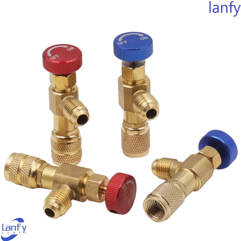 Lanfy Refrigerant Charging Valve Menambah Fluorine R410 Flow Control Antifreeze Air Conditioner Pendingin Ruangan Quick Coupler