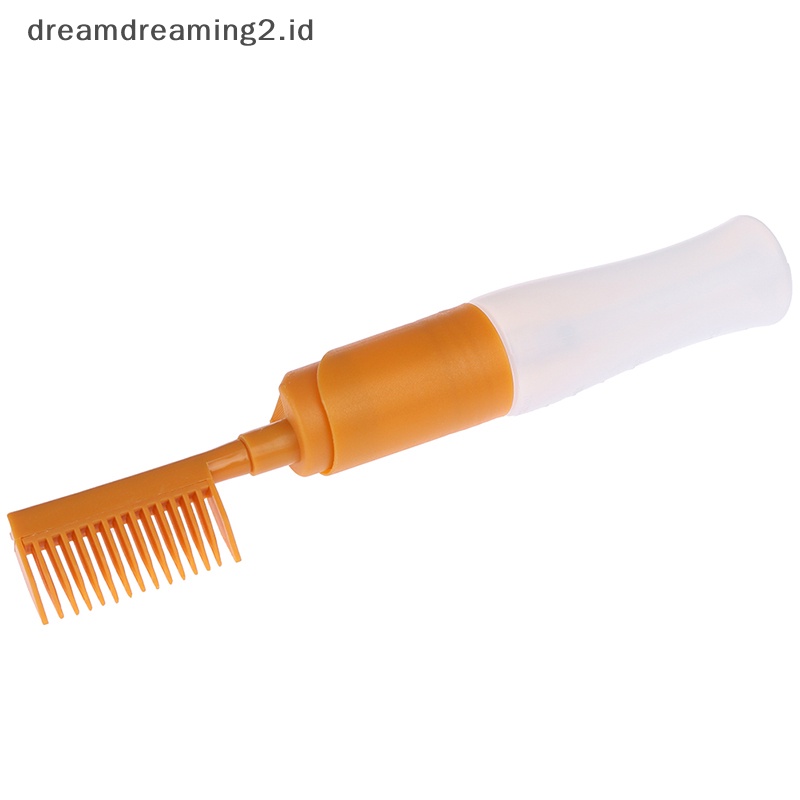 (drea) 80ml Botol Pewarna Rambut Aplikator Sisir Dispensing Salon Alat Mewarnai Rambut //