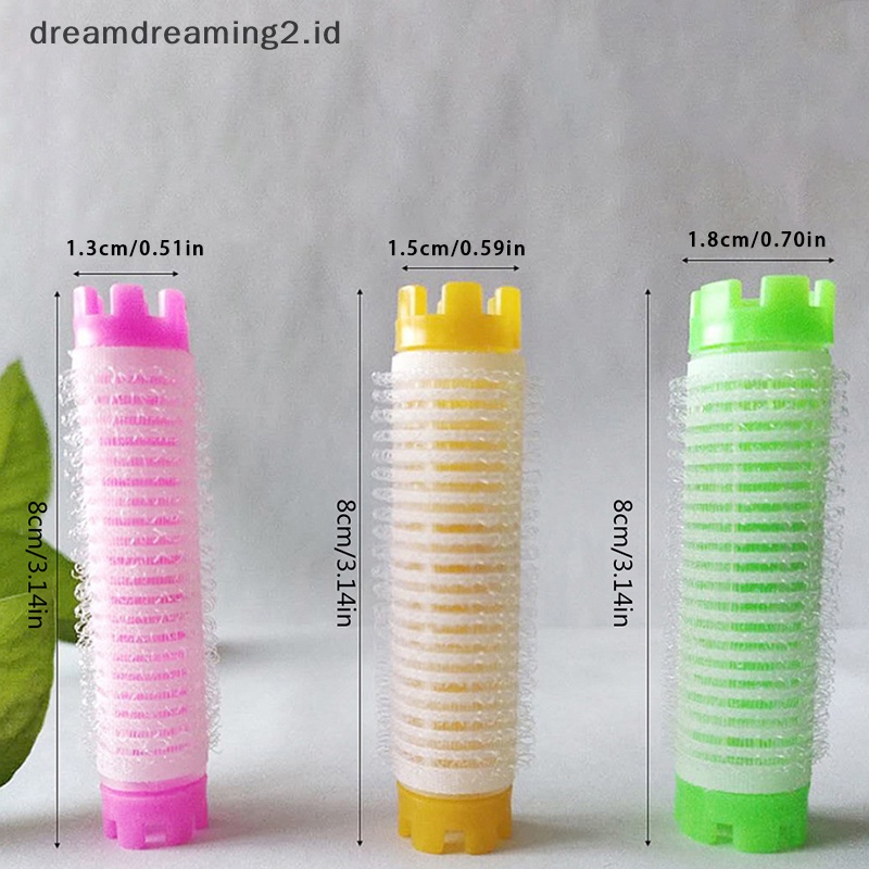 (drea) 10pcs fluffy Hair Root Rollers Pack Perm Batang Set Air Fringe Bang Hair Curler//