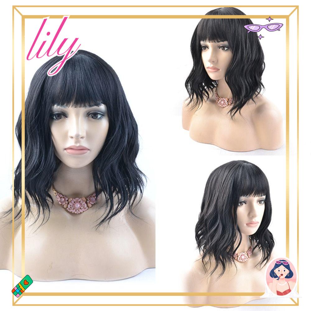 Lily Wanita Wig Fashion Hair Wavy Rambut Palsu Alami