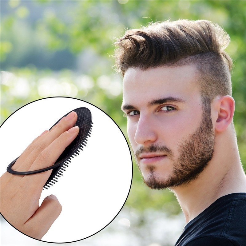 Sikat Sisir Rambut Multifungsi Saku Travel Portable Pijat Kulit Kepala Sisir Keramas Hitam Alat Styling Rambut