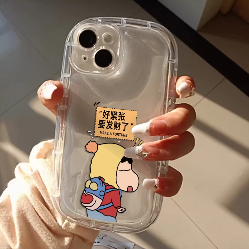 IPHONE Casing Ponsel Transparan Kompatibel Untuk Iphone14 13 12 11 Pro Max XS X Xr8 +7Plus Anak Lucu Silikon Lembut Shockproof Casing Cover Cell Precticer