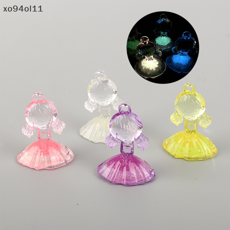 Xo 1Pc Kawaii Luminous Girl Princess Cabochons Resin Untuk Jepit Rambut Scrapbooking DIY OL