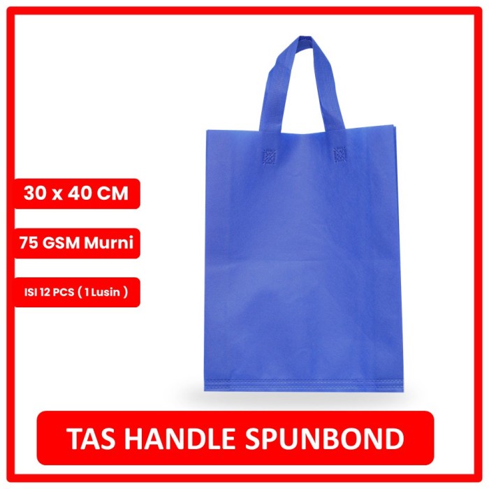 

[SC] TAS SPUNBOND GROSIR 30X40 BIRU BCA LUSINAN