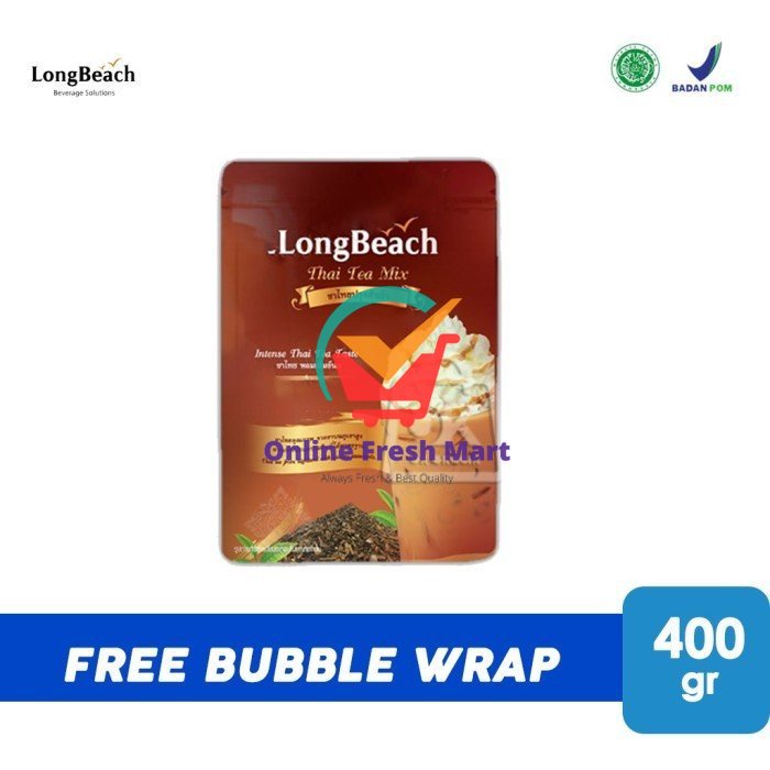 

Bubuk Minuman Thai Tea Long Beach / Thai Tea Bubuk (Pouch 400gr) - Online Fresh Mart Denpasar