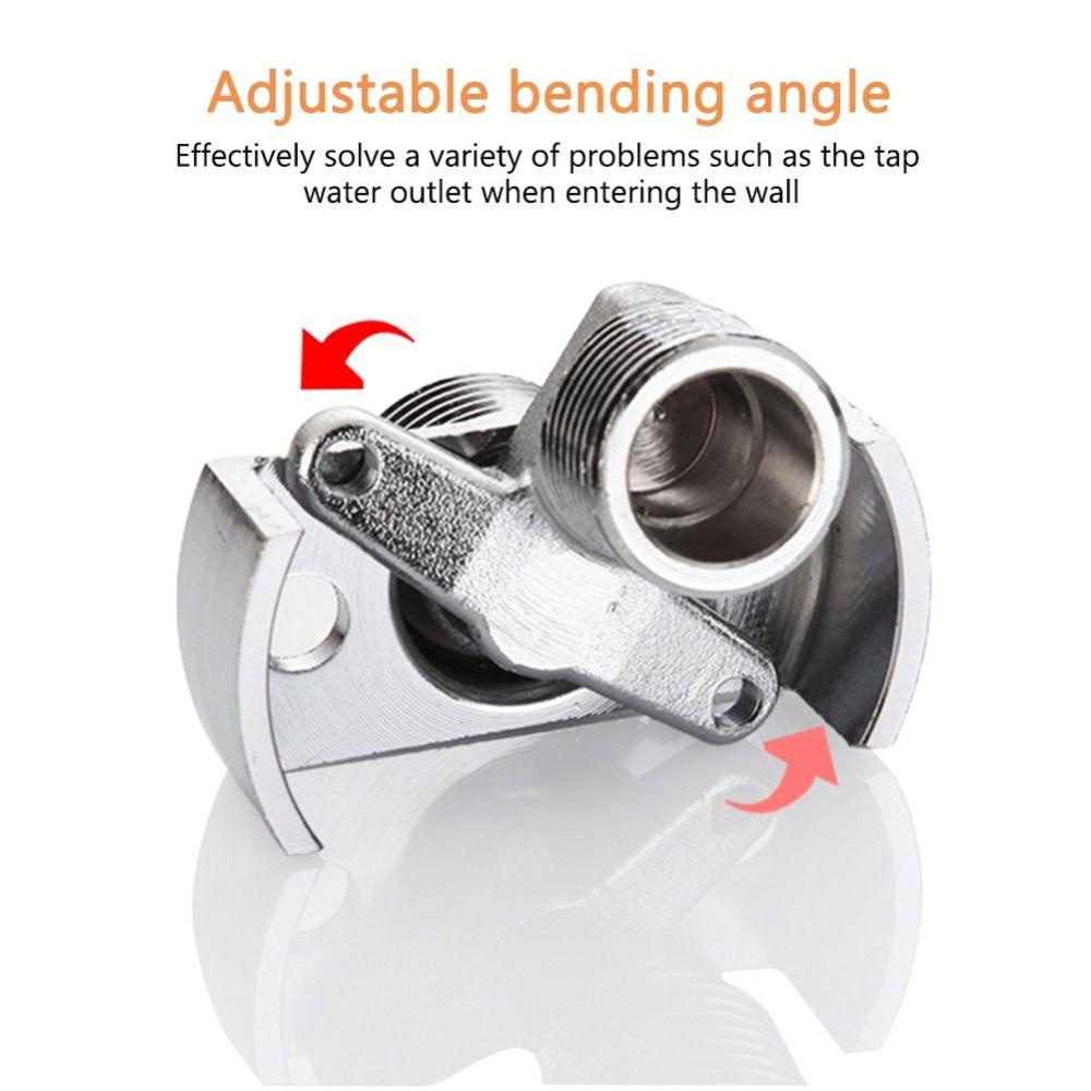 POPULAR Populer Kaki Siku Lengkung Kamar Mandi Suku Cadang Pengganti Penutup Hias Penyambung Aksesoris Shower Faucet Adapter