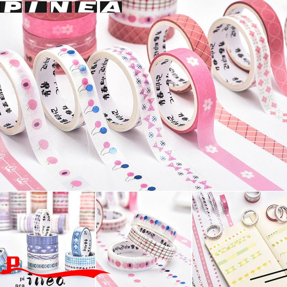 Nanas 12Rolls /Set Washi Tape Baru Kualitas Tinggi Gadis Hati Kecil Segar Kreatif Alat Tulis INS DIY Bahan