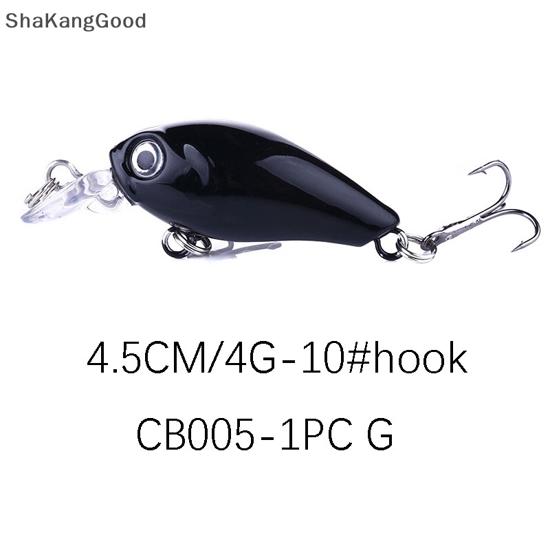 Skid 1PC Engkol 4g 4.5cm Renang Engkol Umpan Keras Untuk Bass Pike Memancing Umpan Pancing Wobblers Tackle 3D Mata SKK