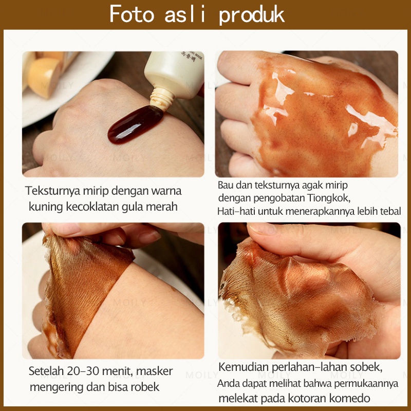 Masker penghilang komedo Pembersih komedo blackhead mask 80g Penghilang  bekas jerawat Komedo memeandel kulit kasar flek hitam pori2