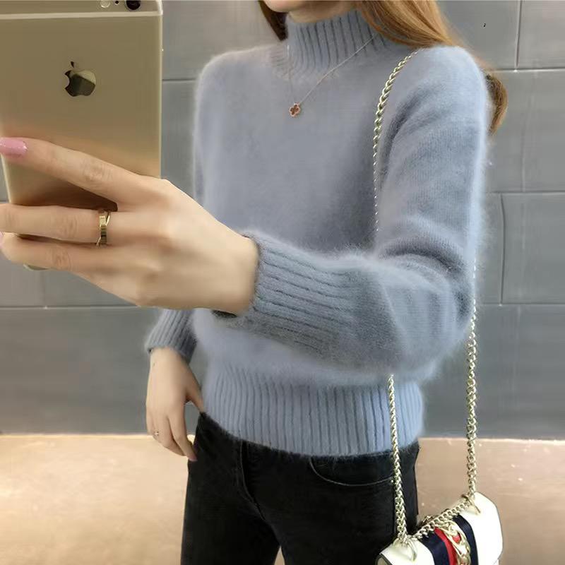 IMPORT WOMAN WINTER FURRY SWEATER TOP KOREAN STYLE BAJU ATASAN WANITA MUSIM DINGIN