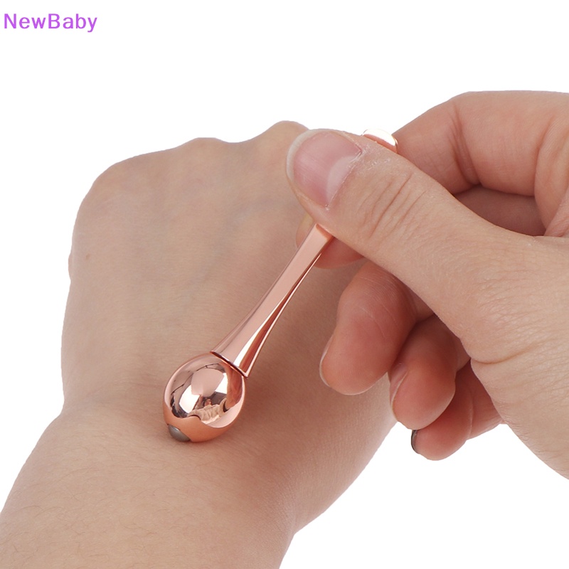 Newbaby Alloy Metal Eye Cream Aplikator Kosmetik Spatula Roller Massager Tongkat Sendok ID