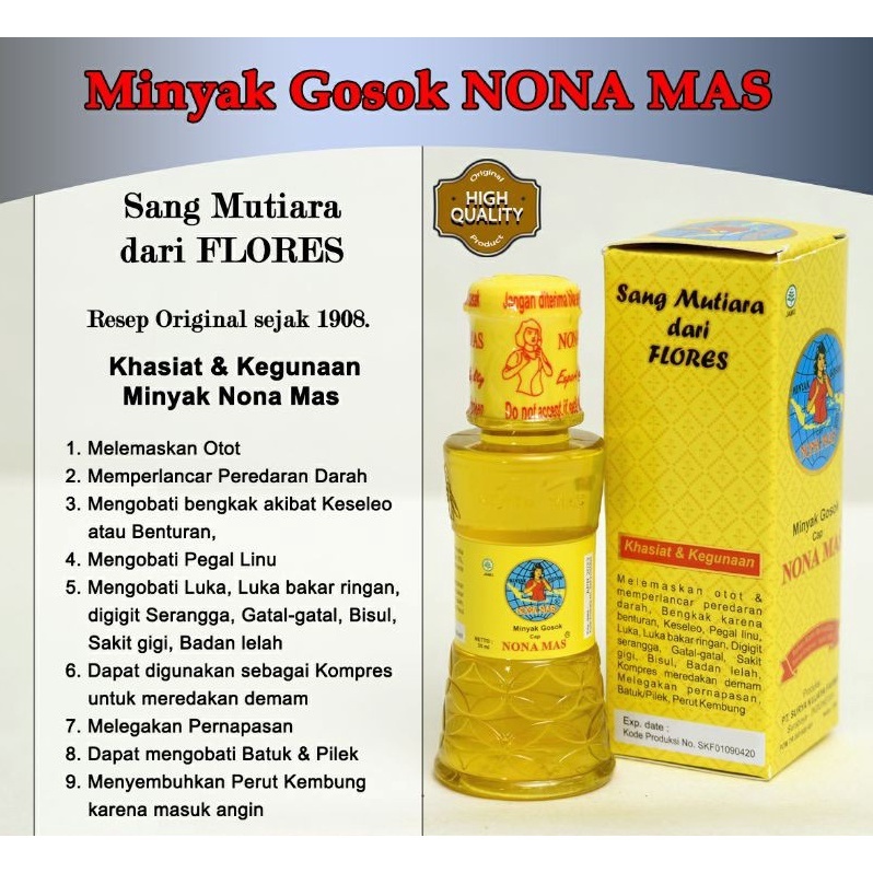 Minyak Obat Gosok Cap Nona Mas 35 ml Original