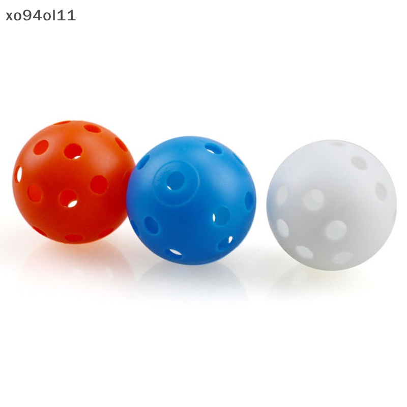 Xo 10Pcs Bola Golf Indoor Outdoor Whiffle Airflow Bola Latihan Golf OL