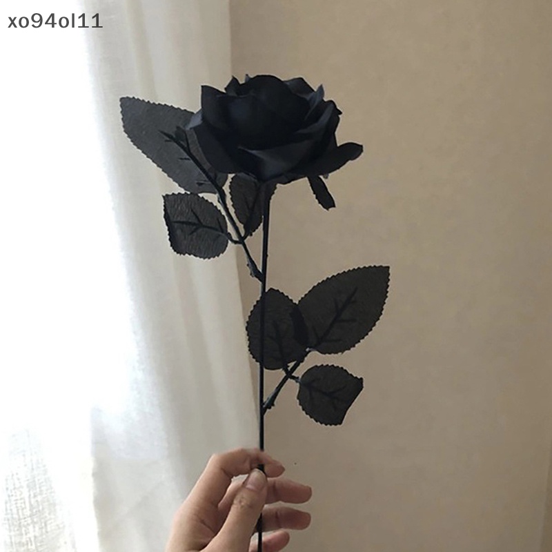 Xo Gothic Black Rose Bunga Buatan Bunga Simulasi Valene Roses Flowers OL