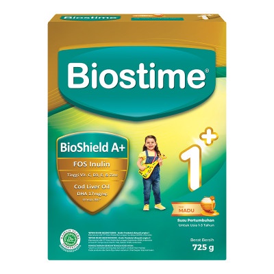 Biostime 1+ Susu Pertumbuhan 1 - 3 Tahun Madu 725 g