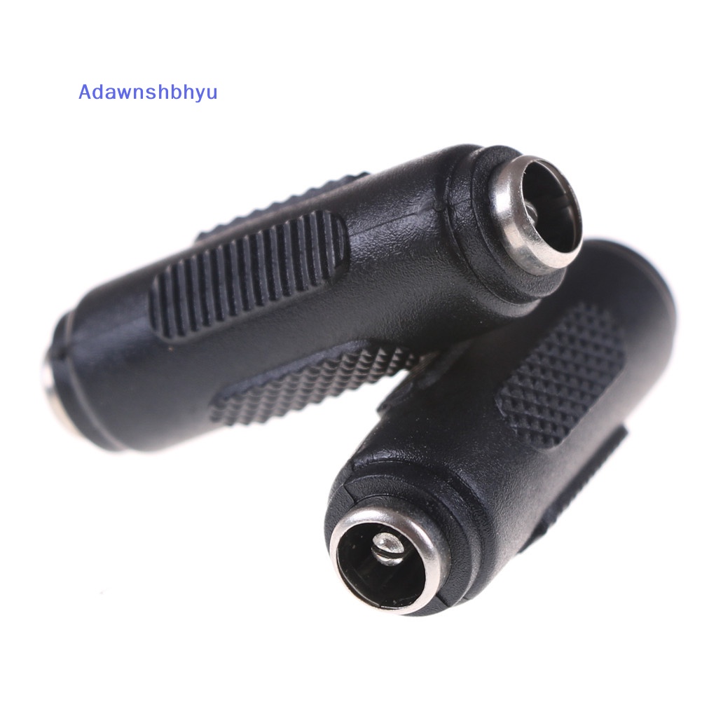 Adhyu 1pcs 2.1mm x 5.5mm Female to Female Konektor Adaptor Audio Soket Listrik DC ID