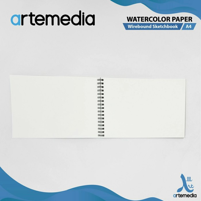 

ARTEMEDIA WATERCOLOR RING BOOK BUKU GAMBAR LUKIS CAT AIR A3 A4 A5 - A4