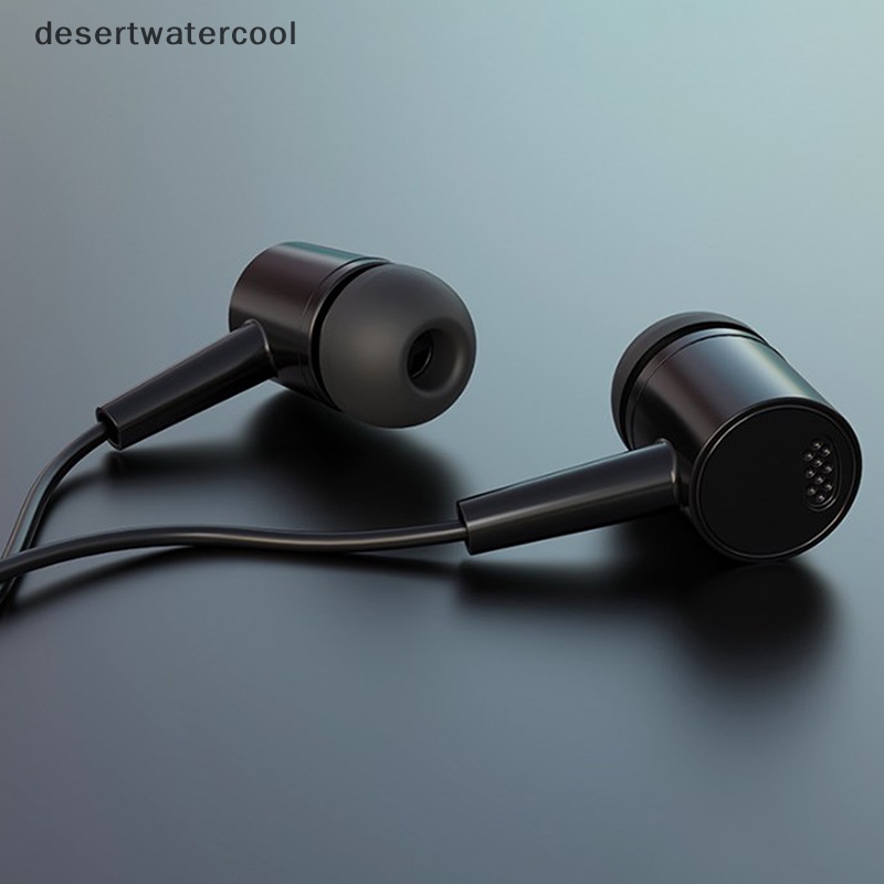 Deid Headset 3.5mm Earbud Kualitas Tinggi In-ear Untuk Ponsel Komputer Headphone Dengan Mic Martijn