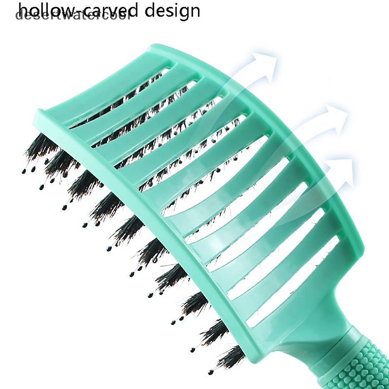 Deid Sisir Pijat Kulit Kepala Rambut Hairbrush Penghilang Stress Wet Curly Detangle Hair Brush Martijn